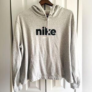 NIKE cropped style grey hoodie! NWOT!!
